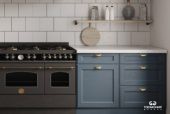 Кухня «Соло» цвет пыльный синий - изображение 2